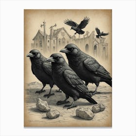 Ravens Canvas Print