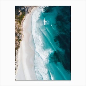 Aerial View Of A Beach 57 Canvas Print