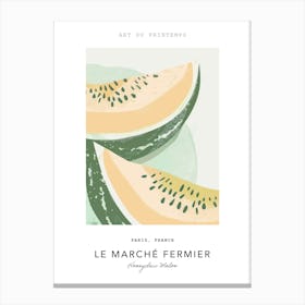 Honeydew Melon Le Marche Fermier Poster 2 Canvas Print