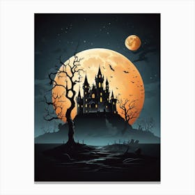 Halloween Castle 6 Canvas Print