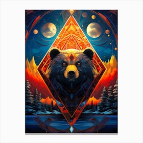 Bear In The Sky Canvas Print