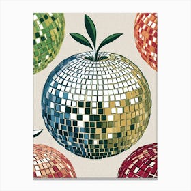 Disco Apple 5 Canvas Print