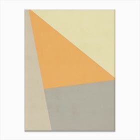 Abstract Yellow And Grey - 02 Canvas Print