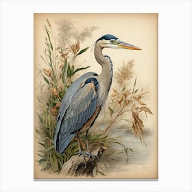 Default Great Blue Heron Birds Of America John James Audubon A 0 Canvas Print