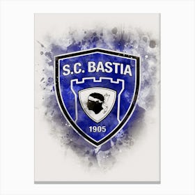 Bastia Brokem Glass Watercolor Canvas Print