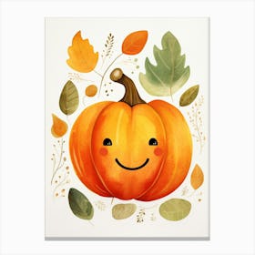 Friendly Kids Pumpkin 1 Canvas Print