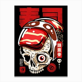 Skull Sushi Canvas Print