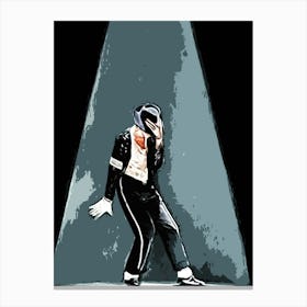dance Michael Jackson king of pop music 3 Canvas Print