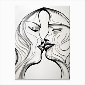 Two Women Kissing 3 Canvas Print