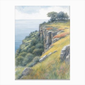 Meadow On The Cliffside Canvas Print