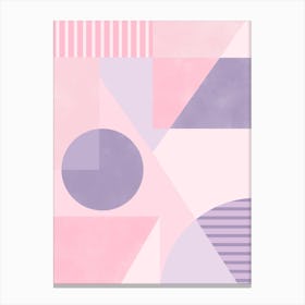 Abstract Pastel Geometric Canvas Print