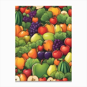 Fruit And Vegetables Canvas Print