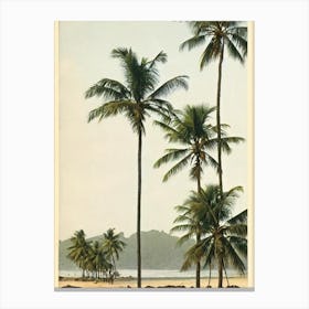 Patnem Beach Goa India Vintage Canvas Print