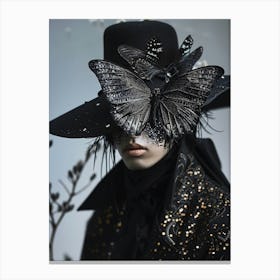 Butterfly Hat Canvas Print