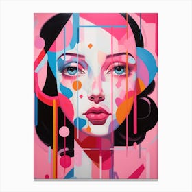 Abstract Portrait Of A Woman Canvas Print