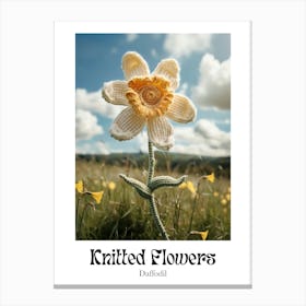 Knitted Flowers Daffodil  1 Canvas Print