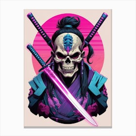 Samurai Skull Canvas Print