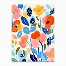 Vibrant Petal Reverie; Inspired Flower Market Canvas Print
