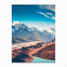 Mountain Lake In Nepal Canvas Print