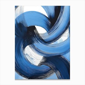 Blue Swirls Canvas Print