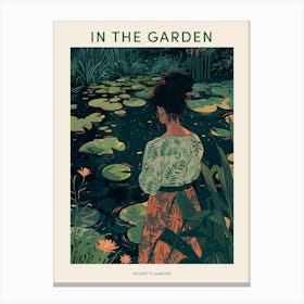 In The Garden Poster Monet S Garden France 5 Canvas Print