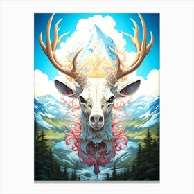 Deer Head Canvas Print