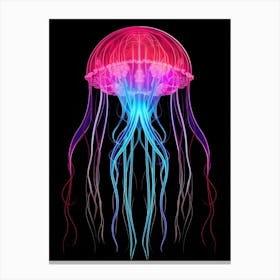 Sea Nettle Jellyfish Neon 1 Canvas Print