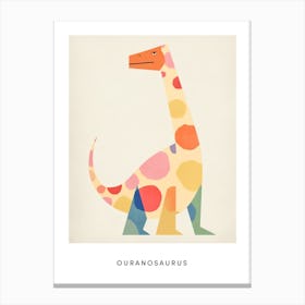 Nursery Dinosaur Art Ouranosaurus 2 Poster Canvas Print