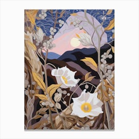 Moonflower 2 Flower Painting Canvas Print