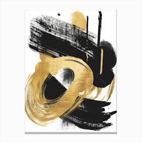 Abstract Gold Painting 3 Canvas Print