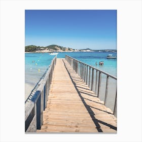 Pier Leading To The Beach Canvas Print