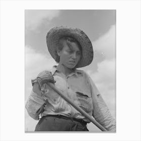Sharecropper Woman Worker, Southeast Missouri Farms By Russell Lee Canvas Print
