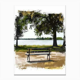 Park Bench 1 Canvas Print