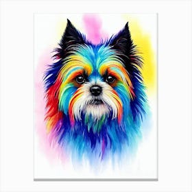 Affenpinscher Rainbow Oil Painting dog Canvas Print