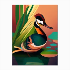 Wood Duck Pop Matisse Bird Canvas Print