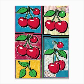 Cherry Pop Art Canvas Print