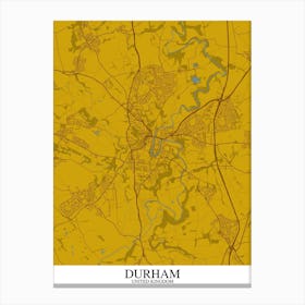 Durham Yellow Blue Canvas Print