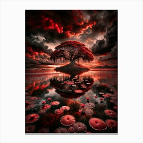 Crimson Tree 1 Canvas Print