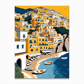 Summer In Positano Painting (264) Canvas Print