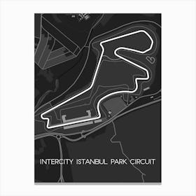 Intercity Istanbul Park Circuit Track map Canvas Print