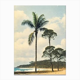 Narrabeen Beach Australia Vintage Canvas Print