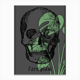 Face Plant Skull Canvas Print