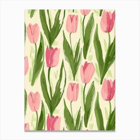 Pink Tulips 2 Canvas Print