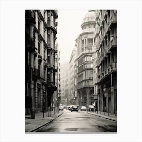 Bilbao, Spain, Black And White Photography 2 Canvas Print