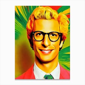 Andy Samberg Colourful Pop Movies Art Movies Canvas Print