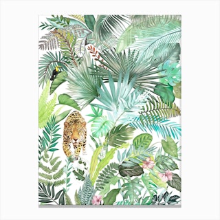 Jungle Leopard 03 Canvas Print