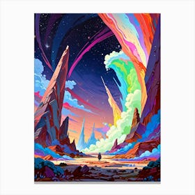 Psychedelic Landscape 3 Canvas Print