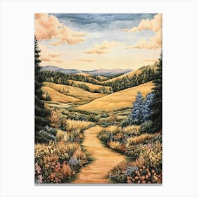 European Countryside Tapestry 9 Canvas Print