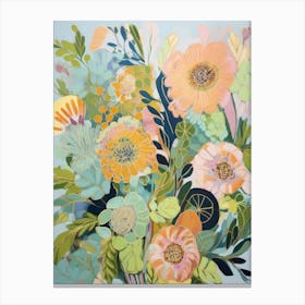 'Floral Bouquet' Canvas Print