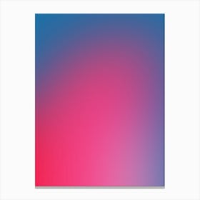 Glowy Blue And Pink Gradient Aura Canvas Print